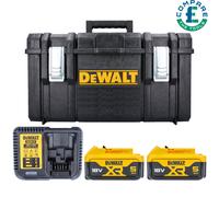 Dewalt Genuine DCB184 18V 2 x 5Ah Li-Ion Batt, + DCB115 Charger & 1.0 DS300 Case