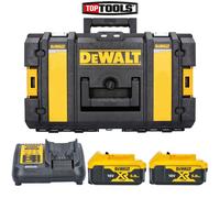 Dewalt Genuine DCB184 18V 2 x 5Ah Li-Ion Batteries + DCB115 Charger & DS150 Case