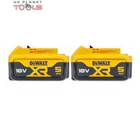 DeWalt Genuine DCB184 XR Lithium-Ion 5.0Ah Batt.Twin Pack