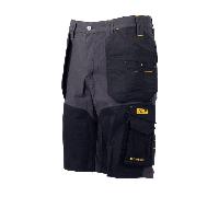 DEWALT Mens Hamden Pro-Stretch Work Shorts Waist 30" inches Constructed from Pro-Stretch Fabric, Twin Holster Pockets a Lined Mobile Phone Pocket and Twin Rear Pockets Black/Grey