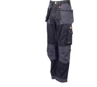 DeWalt Harrison Mens Stretch Work Trousers Black / Grey 36" 31"