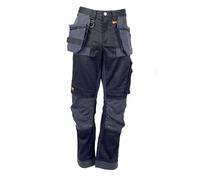 DeWalt Harrison Regular Fit Stretch Trouser Black/Grey 31" 40&qu 40" 31"