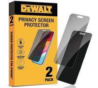 Dewalt Heavy Duty 2Pack Privacy Screen Protector For Iphone 15 Pro Max, Sensor Protection, Dynamic Island Compatible, Antispy Tempered Glass [9H Hardness] Case Friendly High Response, Hd Image Quality