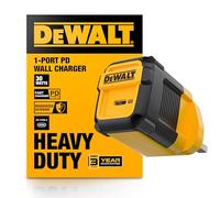 DEWALT Heavy Duty 30W PD USB Wall Charger, Worksite USB-C Chargers, Type C Fast Charger, UK Plug, Compatible with iPhone18 17 16 15 14 13 12 Pro Max iPad Pro