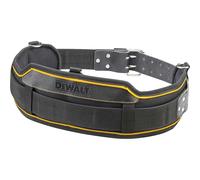 Heavy-Duty Tool Belt with Leather/Polyester Build, Breathable Padded mesh, 2-pin Buckle, and D-Ring Hangers. Fully Adjustable and Compatible with DeWalt Pouches.