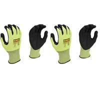 DEWALT HI-VIS CUT D GRIP GLOVE L / 9 (Pack of 2)