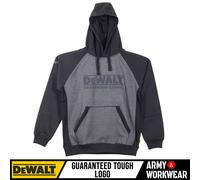 Dewalt Hooded Sweatshirt Big Front Logo Work Hoodie Jumper Front Pocket Mens