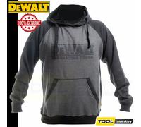 Dewalt Hoodie - Genuine Dewalt Grey and Black Work Hoodie - Hooded Sweatshirt