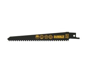 DeWalt HSC Fine Fast Cuts and Curve Cutting Wood Reciprocating Sabre Saw Blades 152mm Pack of 5