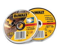 Dewalt DT42335TZ-QZ Dt42335Tz Inox Metal/Stainless Cutting Disc 115 X 1.2 X 22.23Mm (Tin Of 10)