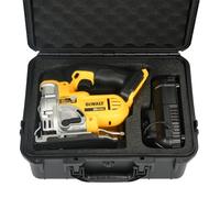 Case for Dewalt Jigsaw Power Tool - Waterproof Hard Tool Box for Dewalt 20V Jig Saw DCS334B | DCS331B, Power Tool Combo Kit Bag for Dewalt Herramientas 20V Max Cordless Jig Saw Set/Battery (Case Only)