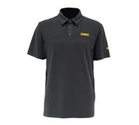 DEWALT Keene Men’s Technical Work Polo - Lightweight Performance Polo Shirt with Moisture-Wicking Fabric, Dropped Shoulder Fit, Sleeve Pocket, Velcro Patch & Screen-Printed Logos, Grey, XX Large
