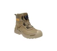 DEWALT Lander Men's Waterproof, Nubuck Leather, Wide Fitting, BOA Fastener, Non-Metallic Safety Toe Work Boot, Stone, UK7