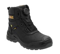 DEWALT Lander Men's Waterproof, Nubuck Leather, Wide Fitting, BOA Fastener, Non-Metallic Safety Toe Work Boot, Stone, UK6