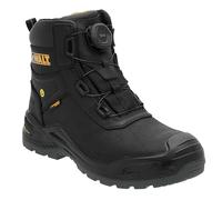 DEWALT Lander Men's Waterproof, Nubuck Leather, Wide Fitting, BOA Fastener, Non-Metallic Safety Toe Work Boot, Black, UK11