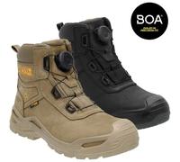 Dewalt Lander S7S Safety Boots Waterproof with BOA Lace System Stone Black 6-12