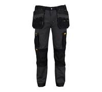 DeWalt Albany grey/black cargo holster pocket slim fit stretch work trousers