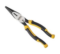 Dewalt Long Nose Pliers 200mm. Crafted from Chrome Vanadium Steel for Reliable Performance. Featuring Improved Hardness Depth for Durability.