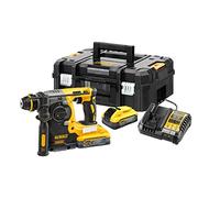 DEWALT Martillo Electroneumático sin escobillas XR 18V SDS Plus® 2,1J 2 baterías POWERSTACK Li-Ion 5Ah y maletín TSTAK for pros and DIYers, Precise Workshop Work, Robust Construction