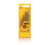 DeWalt Masonry Drill Bit Set, 5pc 4-10mm Straight Shank Carbide Tips DT6952-QZ