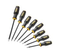 Dewalt MAX FIT® Screwdriver Set, 8 Piece, MAX FIT® Tip Design ensures a Maximum fit in Fasteners and eliminates Stripped Screws