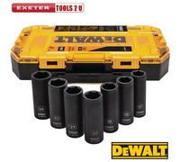DEWALT McLaren 1/2in Drive Deep Impact Socket Set, 7-Piece, Metric 17-24mm