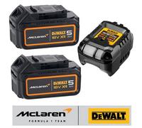 Dewalt Mclaren F1 Dcb184 M Twin Pack 18V 5.0Ah Li-Ion Battery Xr + Charger Set