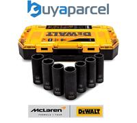 DEWALT McLaren 1/2in Drive Deep Impact Socket Set, 7-Piece, Metric 17-24mm