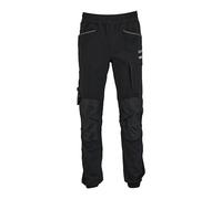 DEWALT McLaren F1 Team Webster Work Joggers for Men - Durable Stretch Work Trousers with Elastic Waist, Utility Pockets & Slim Fit, Black, Large
