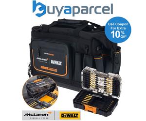 Dewalt McLaren F1 Twin Pack - Pro 20" Open Mouth Tool Bag + 28PC Torsion Bit Set