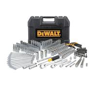 DEWALT Mechanic Tool Set, 247-Piece, 1/4 in., 3/8 in. and 1/2 in. Drive, SAE, Ratchets, Sockets, Hex Keys, Combination Wrenches, Polish Chrome Finish (DWMT81535)