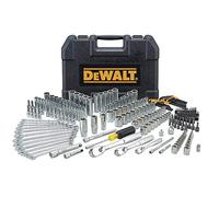 DEWALT Mechanic Tool Set, 247-Piece, 1/4 in., 3/8 in. and 1/2 in. Drive, SAE, Ratchets, Sockets, Hex Keys, Combination Wrenches, Polish Chrome Finish (DWMT81535)