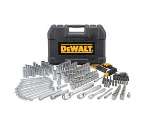 DEWALT Mechanics Tool Set, 1/4" & 3/8" & 1/2" Drive, SAE/Metric, 205-piece (DWMT81534)