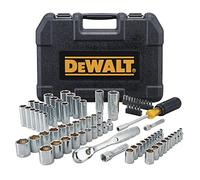 DEWALT Mechanics Tool Set, Includes Ratchets, Drill Bits and Anti-Slip Screwdriver, 84 Piece (DWMT81531)