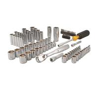 DEWALT Mechanics Tool Set, Includes Ratchets, Drill Bits and Anti-Slip Screwdriver, 84 Piece (DWMT81531)