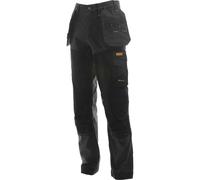 DeWalt Memphis Mens Stretch Work Trousers Grey / Black 34" 33"