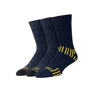 DeWALT Men's 3 Pair Everyday Cotton Blend Work Crew Sock