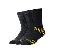 DeWALT Men's 3 Pair Everyday Cotton Blend Work Crew Sock