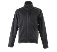 DEWALT Men's Barton Water Resistant Softshell Full Zip Jacket, Black, Small