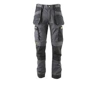 DEWALT Men's Fairhaven Pro-Stretch, Slim Fit, Holster Pocket Work Trousers, Grey, W32/L33