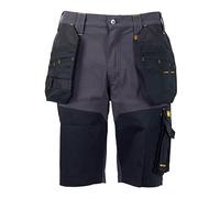 DEWALT Mens Hamden Pro-Stretch Work Shorts Waist 30" inches Constructed from Pro-Stretch Fabric, Twin Holster Pockets a Lined Mobile Phone Pocket and Twin Rear Pockets Black/Grey