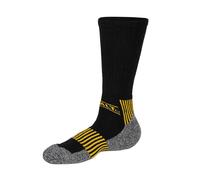 Dewalt Men's Heavy Duty Work Socks (Pack of 6) in Black | Size: 10-13 Dewalt Black 10-13
