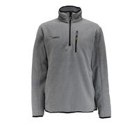 DEWALT Men's Quarter Zip, Multi Pocket, Polyester Fleece, Grey, Medium