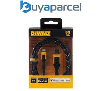 DEWALT Lightning To Usb Cable Reinforced Braided Cable For Lightning Charger Cord Compatible With Iphone Apple Compatible Charging Cable… (Usb A To Lightning, 6 Foot)