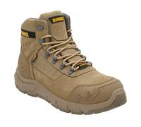 DEWALT Milburn Men's Waterproof, Nubuck Leather, Steel Toe, S7 Safety Work Boots, Stone, UK10