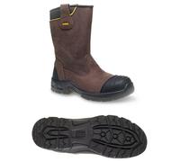DeWALT Millington S3 brown waterproof composite toe/midsole safety rigger boot