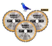 Dewalt Dt1962 Construction Circular Saw Blade Triple Pack 216 X 30Mm X 24T & 40T (3 Pack)