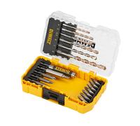 Dewalt Mixed Set 19 Piece Straight Masonry Drill & Screwdriver Bit Set - Dt70712-Qz