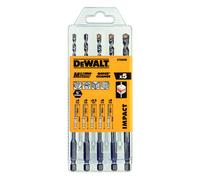Dewalt multi-purpose drill bit, set of 5 pieces DT60099-QZ shock-proof, pack of 1, silver