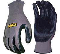 DeWalt Nitrile Nylon Gloves Black / Grey L